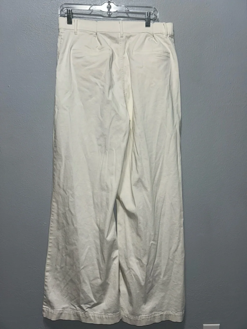Beautiful Ann Taylor Weekend Wide-Leg Pants - Cream Size 14 - Picture 2 of 8